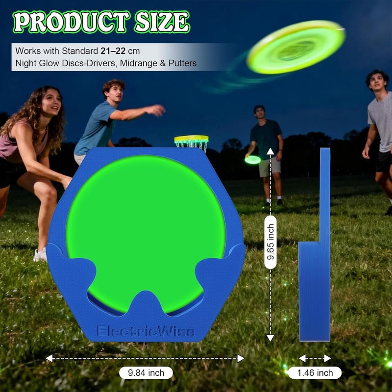 ElectricWise Disc Golf UV Charging Station for Luminous Discs, Fast LED Illumination Stand, Portable Night Play Disc Golf Accessory for Outdoor Practice, Backyard Fun and Tournament Games - Image 4